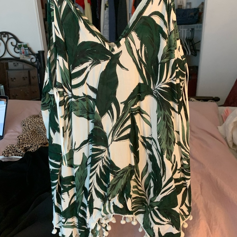 Palm tree designed tank top